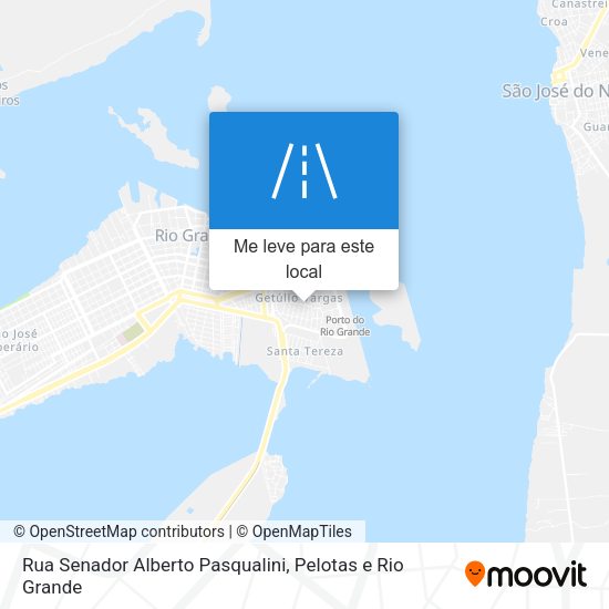 Rua Senador Alberto Pasqualini mapa