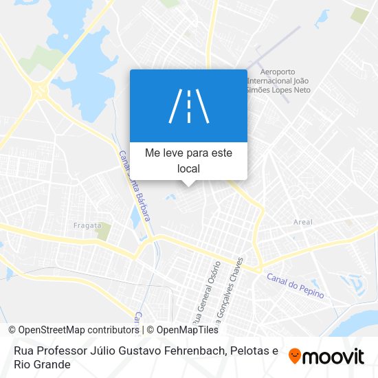 Rua Professor Júlio Gustavo Fehrenbach mapa