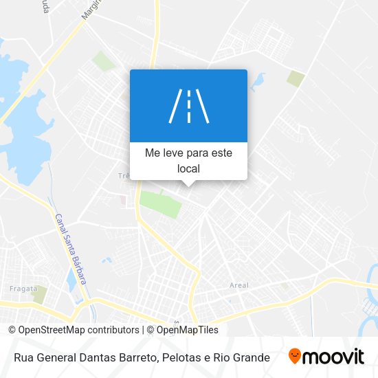 Rua General Dantas Barreto mapa