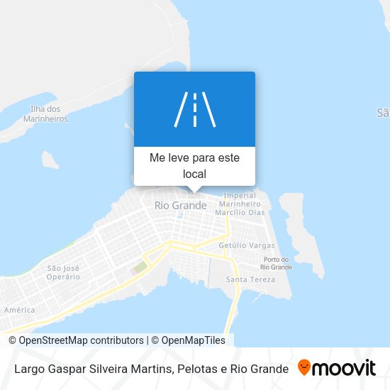Largo Gaspar Silveira Martins mapa