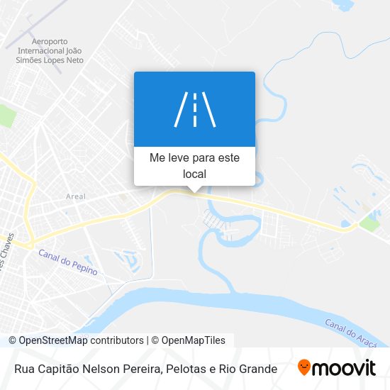 Rua Capitão Nelson Pereira mapa