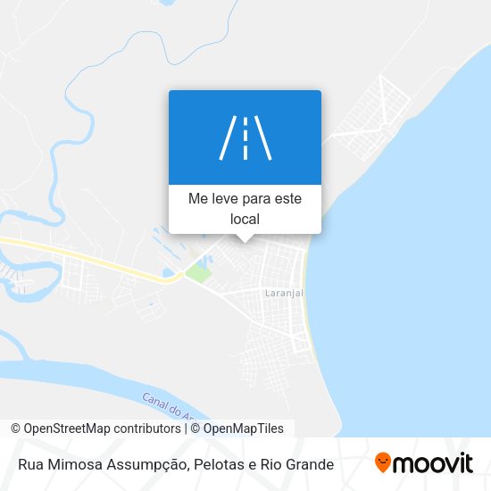 Rua Mimosa Assumpção mapa