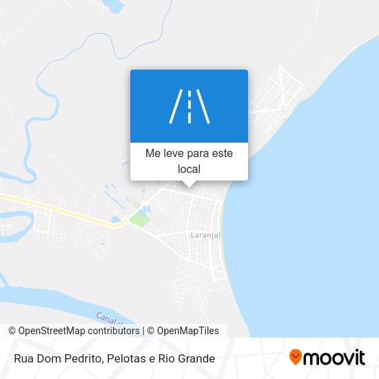 Rua Dom Pedrito mapa