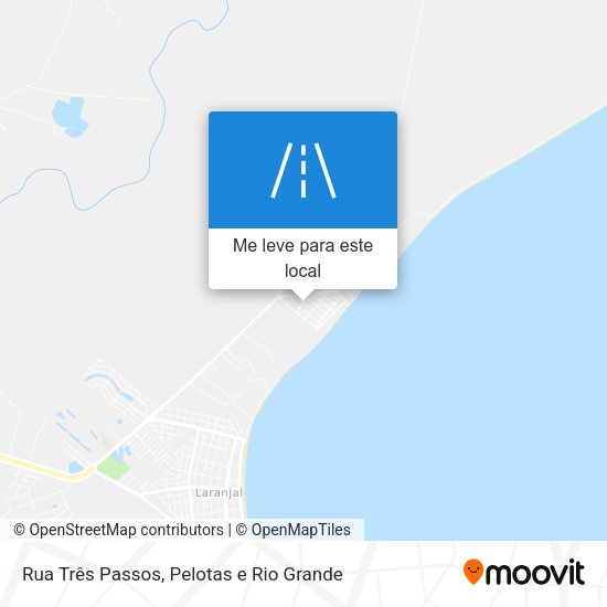 Rua Três Passos mapa