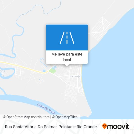 Rua Santa Vitória Do Palmar mapa