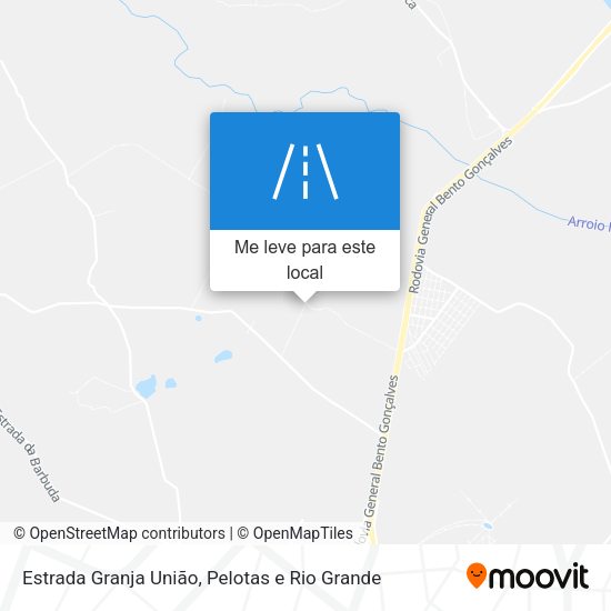 Estrada Granja União mapa