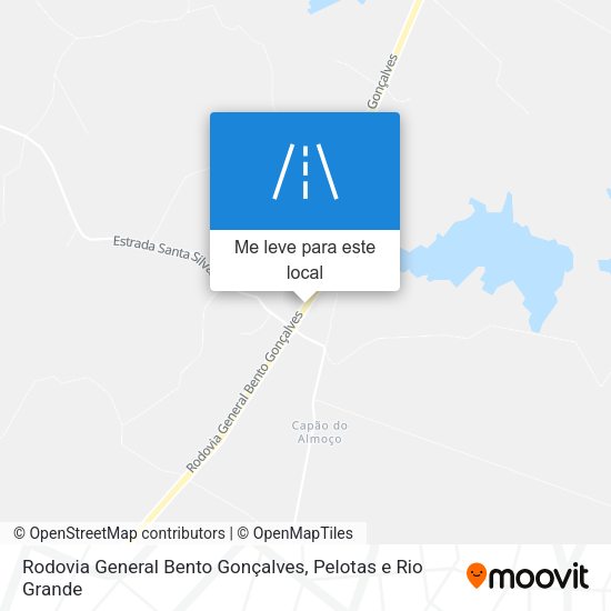 Rodovia General Bento Gonçalves mapa