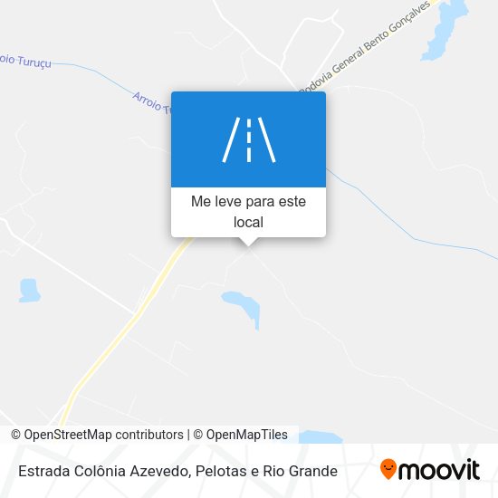 Estrada Colônia Azevedo mapa