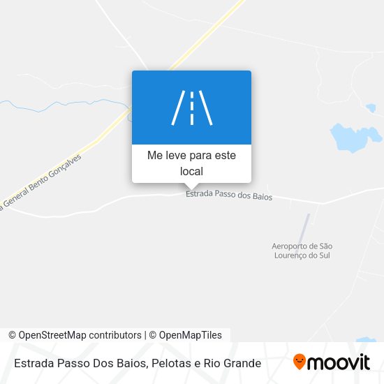 Estrada Passo Dos Baios mapa