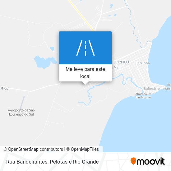Rua Bandeirantes mapa