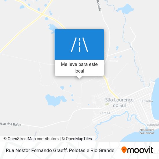 Rua Nestor Fernando Graeff mapa
