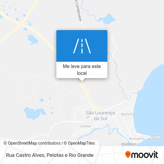 Rua Castro Alves mapa