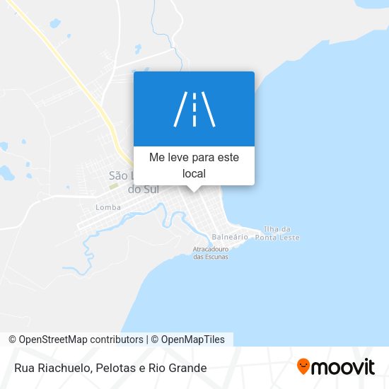 Rua Riachuelo mapa