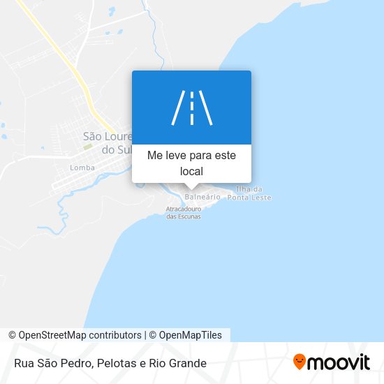 Rua São Pedro mapa