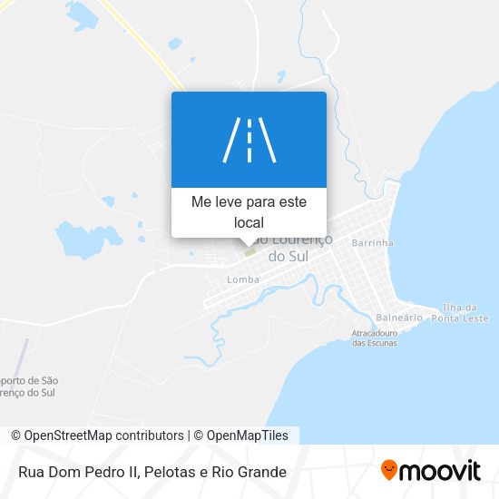 Rua Dom Pedro II mapa