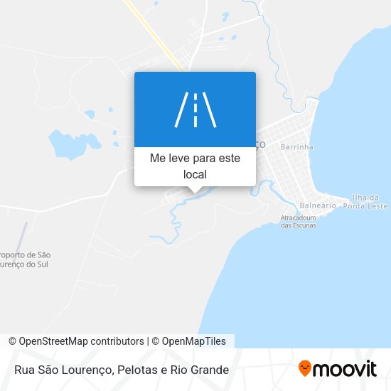 Rua São Lourenço mapa