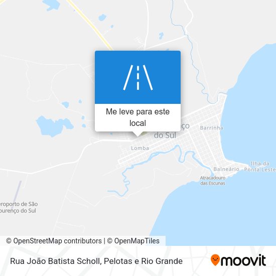 Rua João Batista Scholl mapa