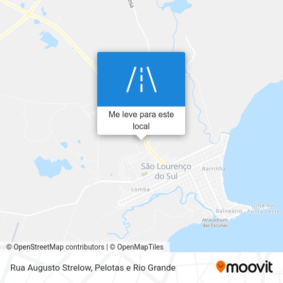 Rua Augusto Strelow mapa