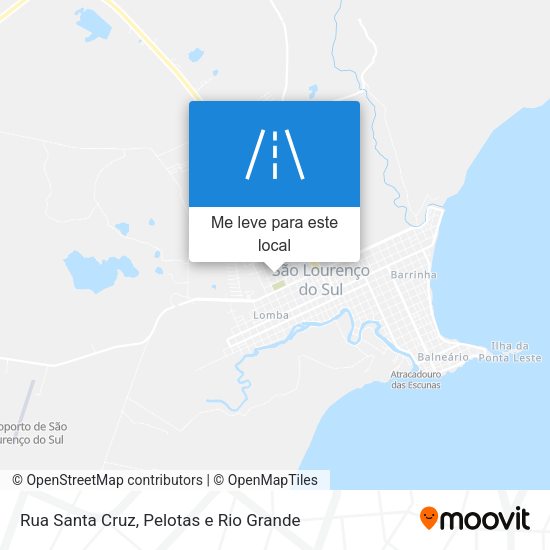 Rua Santa Cruz mapa
