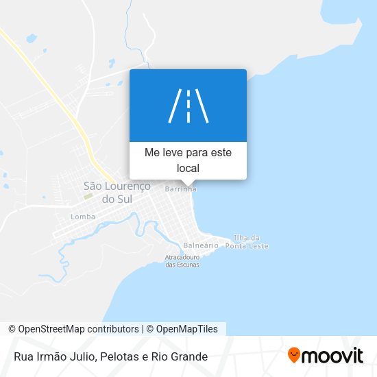 Rua Irmão Julio mapa