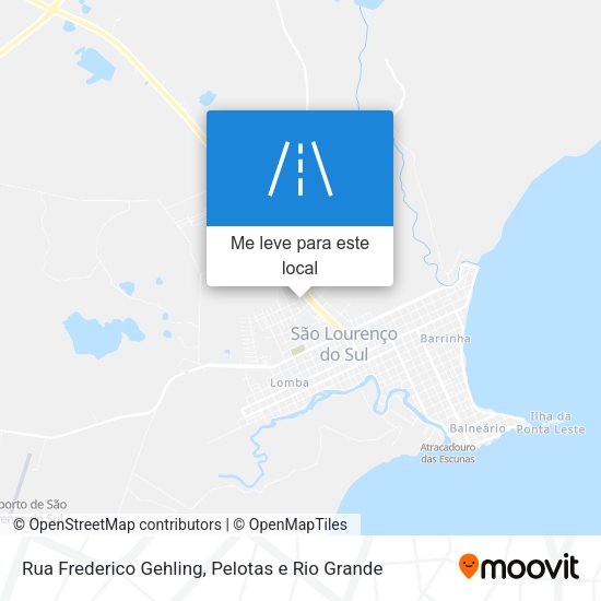 Rua Frederico Gehling mapa