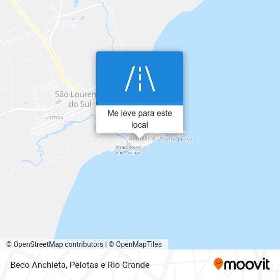 Beco Anchieta mapa