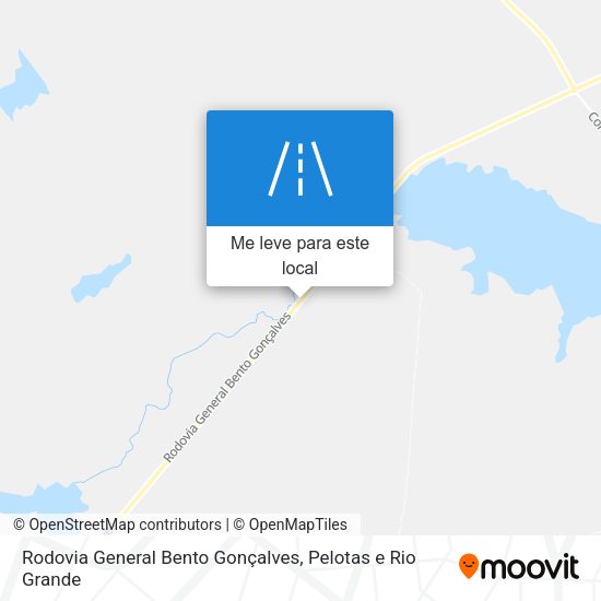 Rodovia General Bento Gonçalves mapa