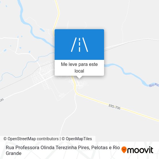Rua Professora Olinda Terezinha Pires mapa