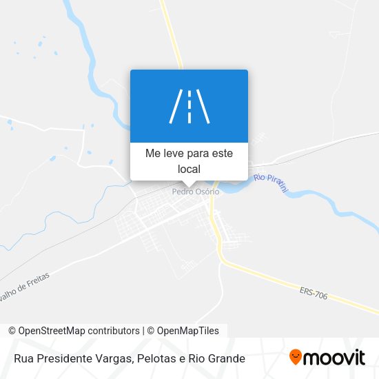 Rua Presidente Vargas mapa