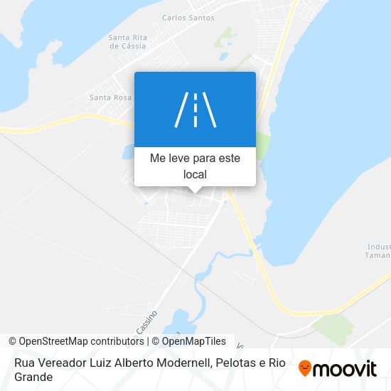 Rua Vereador Luiz Alberto Modernell mapa