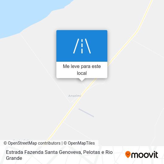 Estrada Fazenda Santa Genoveva mapa