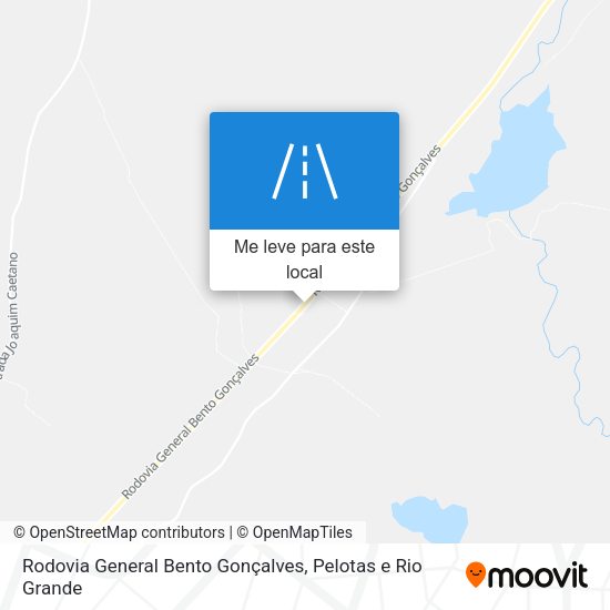 Rodovia General Bento Gonçalves mapa