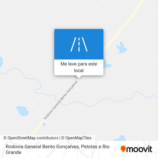Rodovia General Bento Gonçalves mapa