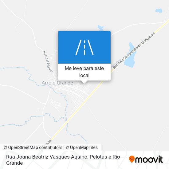 Rua Joana Beatriz Vasques Aquino mapa