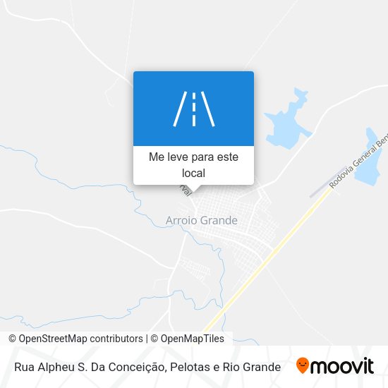 Rua Alpheu S. Da Conceição mapa