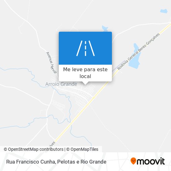 Rua Francisco Cunha mapa