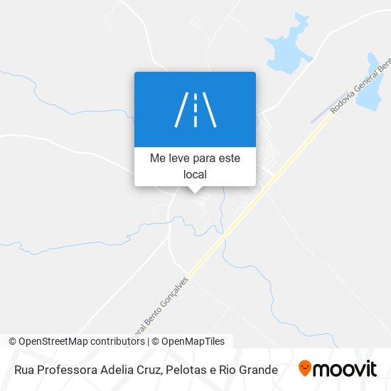 Rua Professora Adelia Cruz mapa