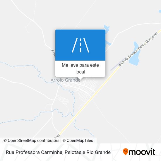 Rua Professora Carminha mapa
