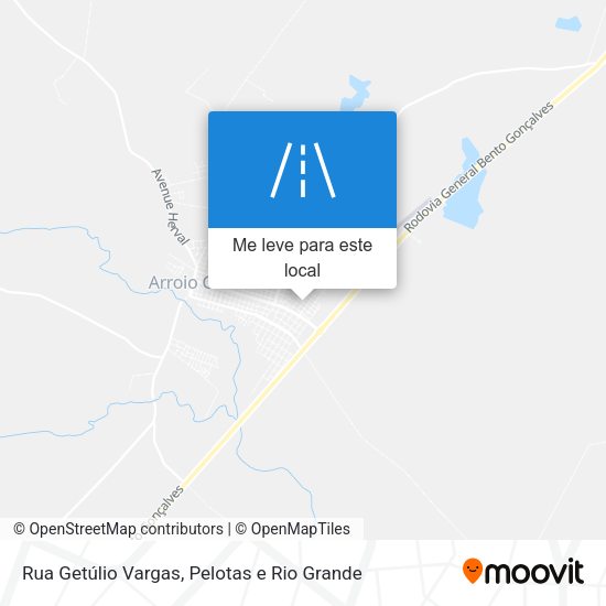 Rua Getúlio Vargas mapa