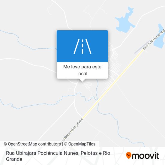 Rua Ubirajara Pociéncula Nunes mapa