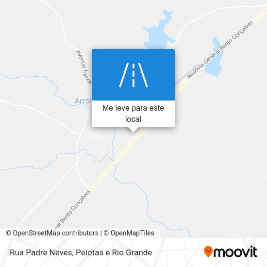 Rua Padre Neves mapa