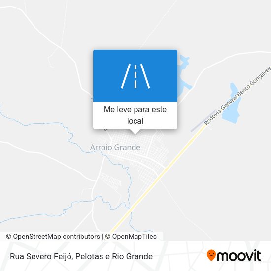 Rua Severo Feijó mapa