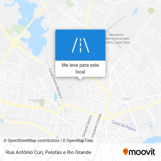 Rua Antônio Curi mapa