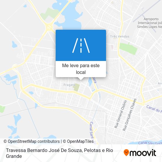 Travessa Bernardo José De Souza mapa