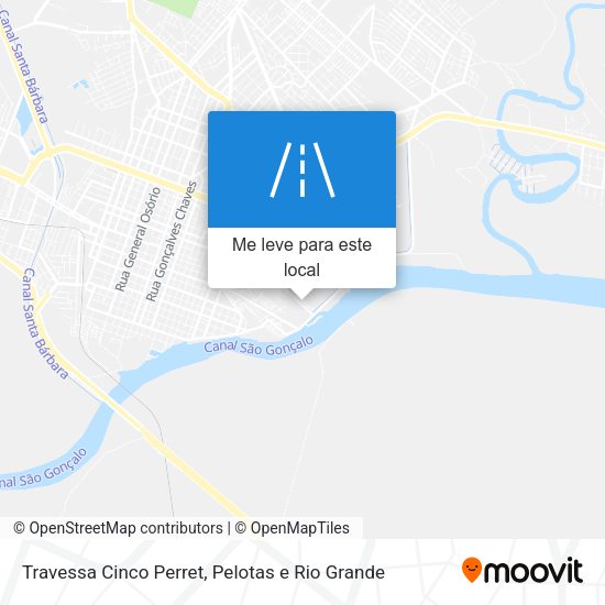 Travessa Cinco Perret mapa