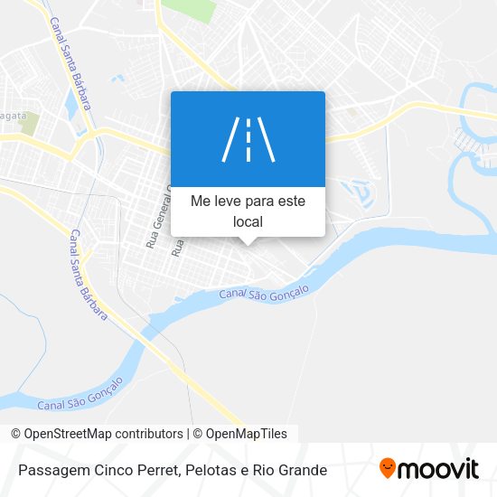 Passagem Cinco Perret mapa