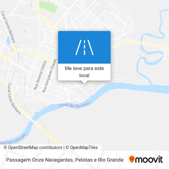 Passagem Onze Navegantes mapa
