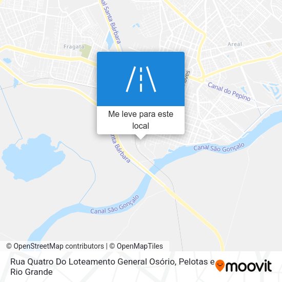 Rua Quatro Do Loteamento General Osório mapa
