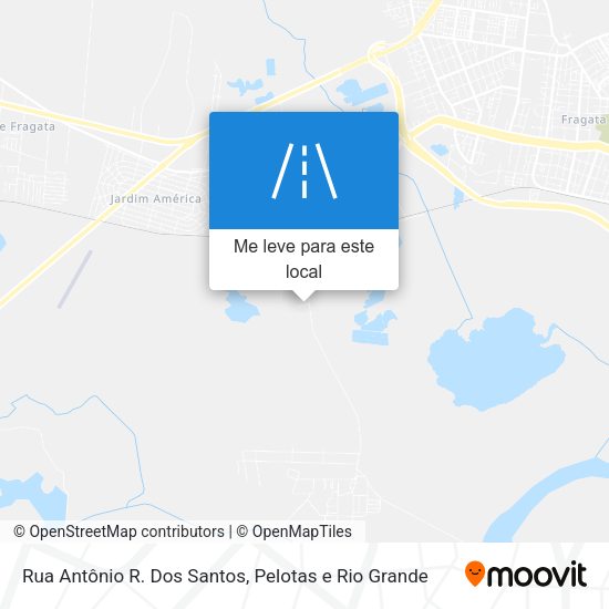 Rua Antônio R. Dos Santos mapa