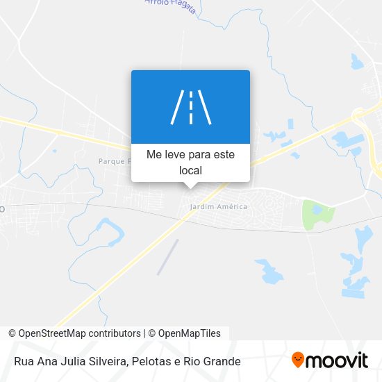 Rua Ana Julia Silveira mapa